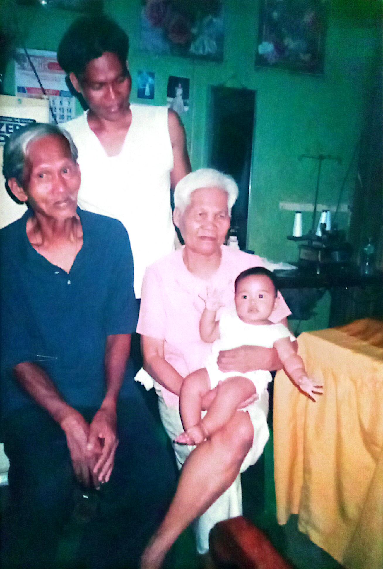 Kyla P. Verdadero with her Father and Grandparents