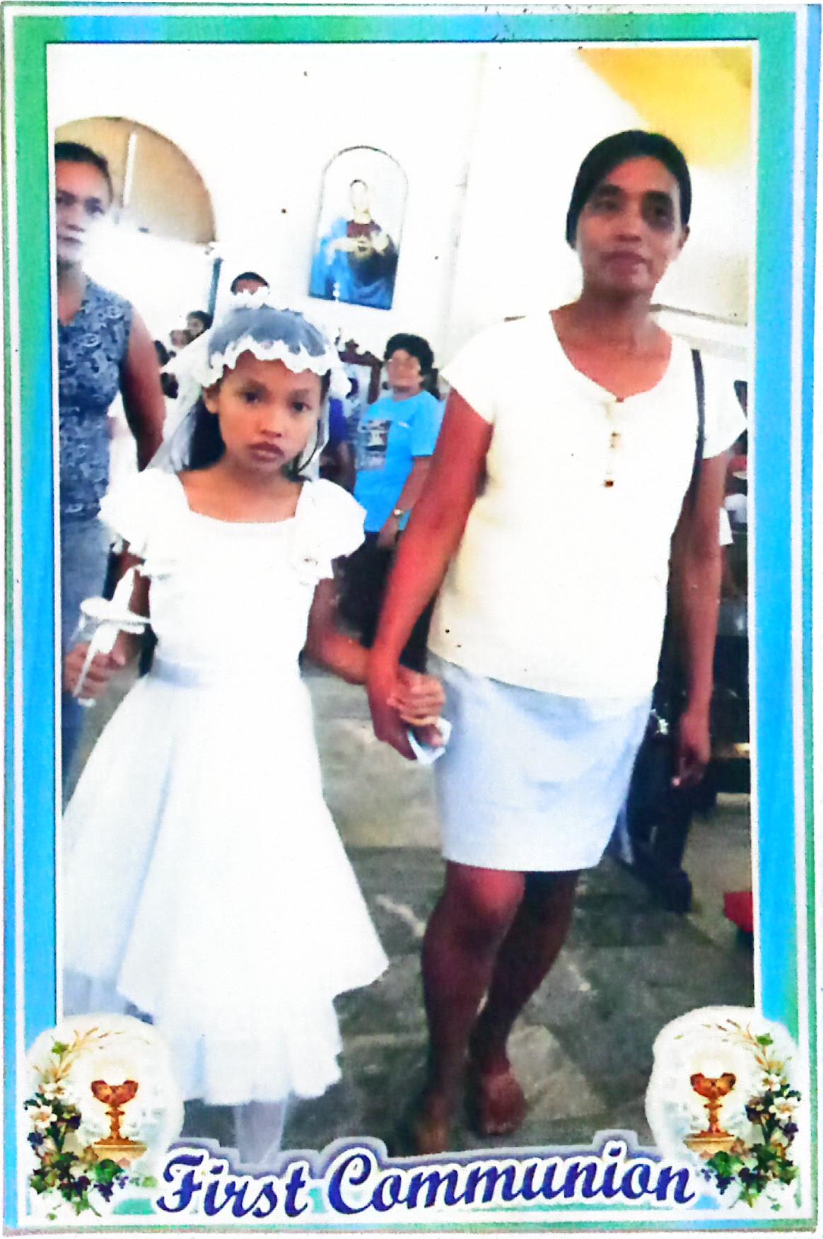 Myra P. Verdadero's First Communion